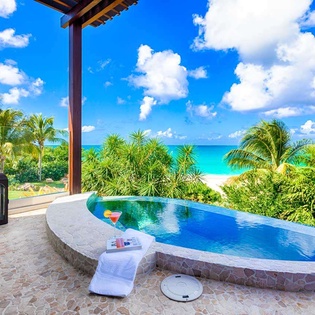 Jacuzzi at AXA NEV, Long Bay, Anguilla