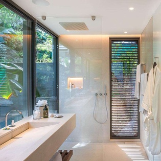 Bathroom at WV LER, Colombier, St. Barthelemy