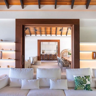 Living Room at WV LER, Colombier, St. Barthelemy