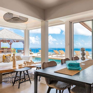 Dining Room at WV ZUL, Vitet, St. Barthelemy