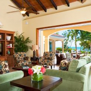 Living Room at IE MIR, Sapodilla Bay, Turks & Caicos
