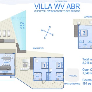 Floorplan of WV ABR, Anse des Cayes, St. Barthelemy