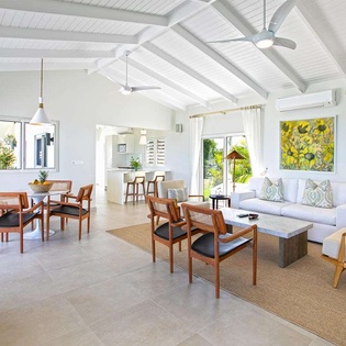 Living Room at PIE FAL, Hillside/Terres Basses, St. Martin