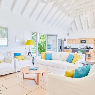 Living Room at WV ANK, Colombier, St. Barthelemy