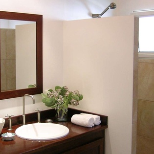 Bathroom at WV CEC, Marigot, St. Barthelemy