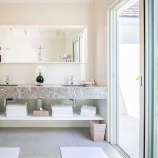 Bathroom at WV AIR, St. Jean, St. Barthelemy