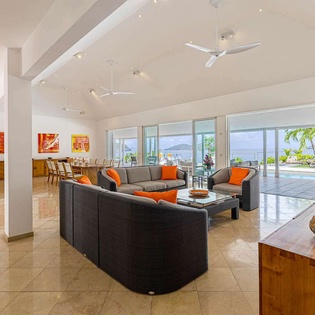 Living Room at WV EMM, Lorient, St. Barthelemy
