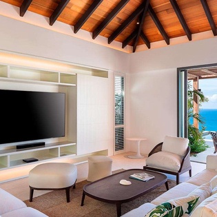 Living Room at WV LER, Colombier, St. Barthelemy