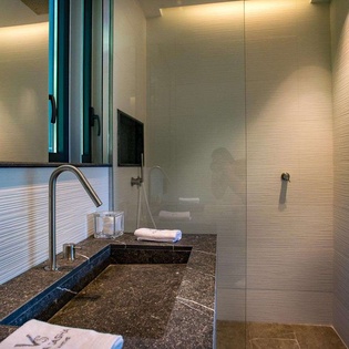 Bathroom at WV SAH, Corossol, St. Barthelemy