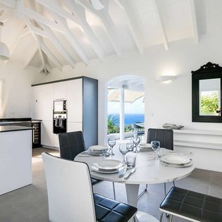 Dining Room at WV TAN, Colombier, St. Barthelemy