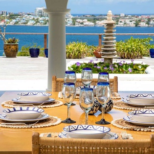 Dining Room at PIE LIB, Beach Side/Baie Rouge, St. Martin