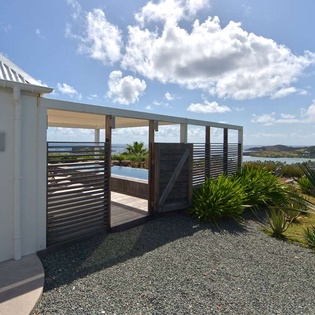 Exterior of WV APN, Mont Jean, St. Barthelemy