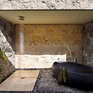 Bathroom at WV VES, Lurin, St. Barthelemy