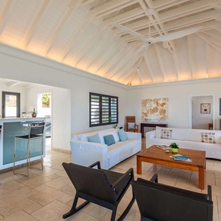 Living Room at WV TCK, Flamands Beach, St. Barthelemy