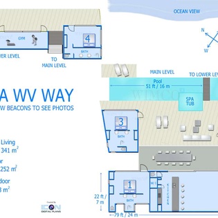 Floorplan of WV WAY, Colombier, St. Barthelemy