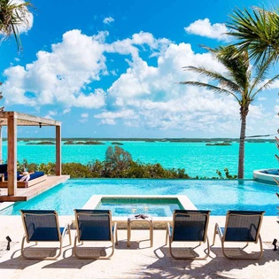 Patio at TC ALN, Chalk Sound/Taylors, Turks & Caicos