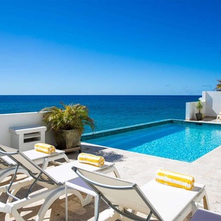 Villa Pool at PIE FAR, Beachfront/Cupecoy, St. Martin