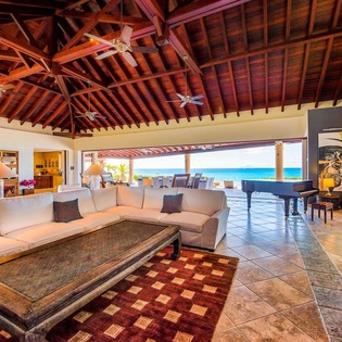 Living Room at PIE CDP, Beach Side/Baie Longue, St. Martin