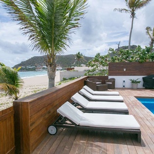Deck at WV VDD, Flamands Beach, St. Barthelemy