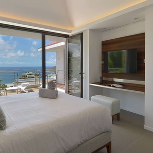 Bedroom at WV TSO, Colombier, St. Barthelemy