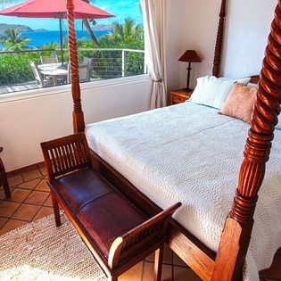 Bedroom at WV JCC, Pointe Milou, St. Barthelemy