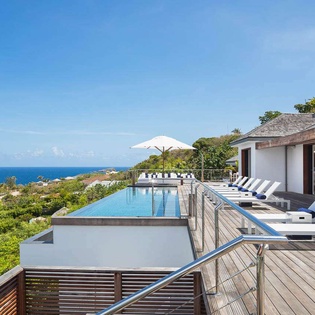 Deck at WV CAA, Pointe Milou, St. Barthelemy