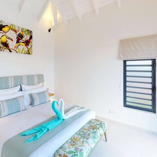 Bedroom at WV FAS, St. Jean, St. Barthelemy