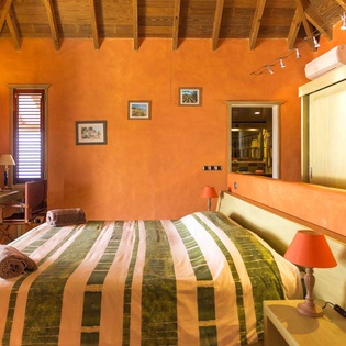 Bedroom at WV KAN, Colombier, St. Barthelemy
