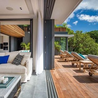Living Room at WV SAH, Corossol, St. Barthelemy