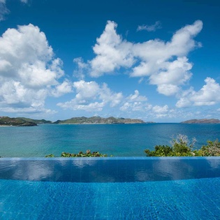 The view from WV VPM, Pointe Milou, St. Barthelemy