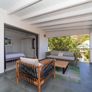 Veranda at WV RID, Anse des Cayes, St. Barthelemy
