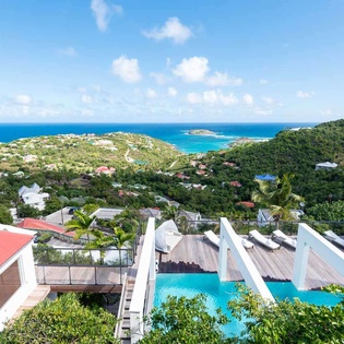 The view from WV ECL, Camaruche, St. Barthelemy