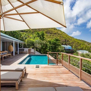 Deck at WV SUM, Pointe Milou, St. Barthelemy