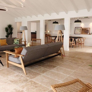 Living Room at WV ARK, Pointe Milou, St. Barthelemy