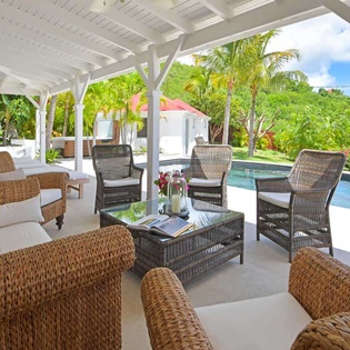 Terrace at WV KRL, St. Jean, St. Barthelemy