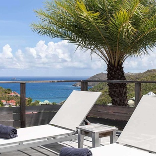 Deck at WV RIV, Flamands, St. Barthelemy