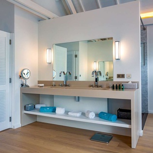 Bathroom at WV AQA, Grand Cul de Sac, St. Barthelemy