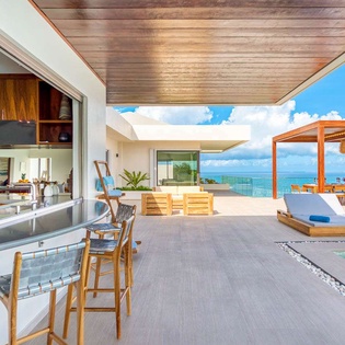 Veranda at PIE AMA, Hillside/Baie Rouge, St. Martin