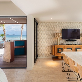 Dining Room at WV CTL, Lorient Beach, St. Barthelemy