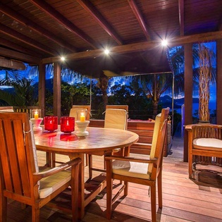Dining Room at WV EKA, Camaruche, St. Barthelemy