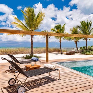 Deck at PL SLS, Thompson Cove, Turks & Caicos