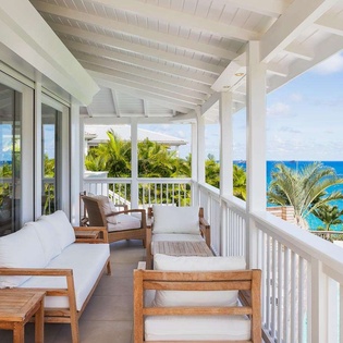 Terrace at WV ART, Flamands, St. Barthelemy