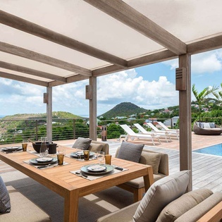 Deck at WV ONE, Colombier, St. Barthelemy