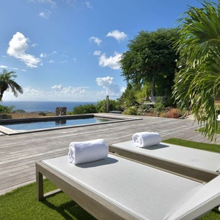 Deck at WV ALW, Colombier, St. Barthelemy