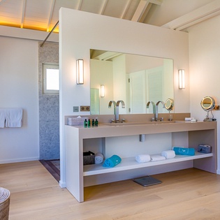 Bathroom at WV BLE, Grand Cul de Sac, St. Barthelemy