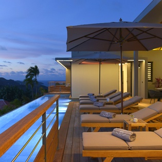 Deck at WV EDU, Lurin, St. Barthelemy