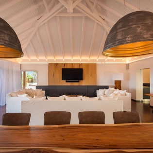 Living Room at WV JAB, Petite Saline, St. Barthelemy