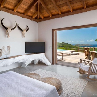 Bedroom at WV IXF, St. Jean, St. Barthelemy
