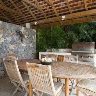 Dining Room at WV AMI, Lurin, St. Barthelemy