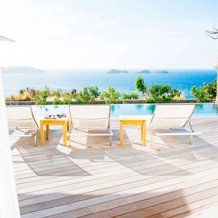 Bedroom at WV MRI, Camaruche, St. Barthelemy